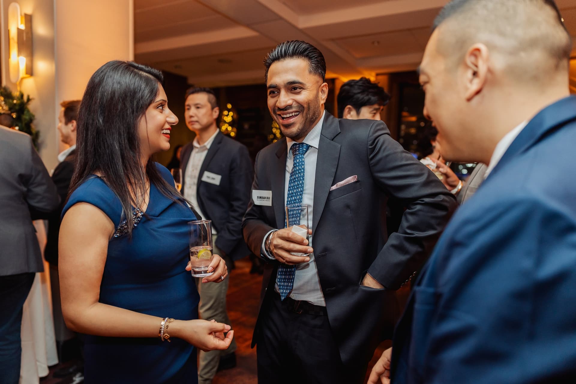 Event guests reacting to close-up magic