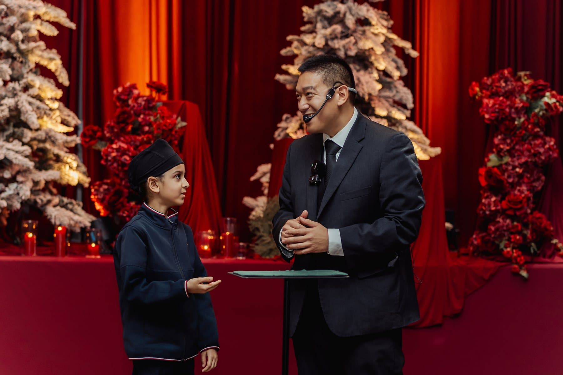 John Ha Magic event reaction photo from the Best Magic Pictures gallery: ktl holidayparty michellediamond 455