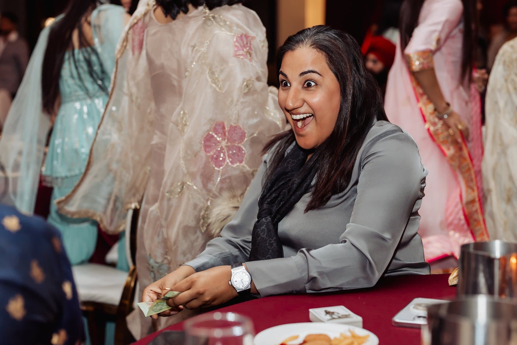 John Ha Magic event reaction photo from the Best Magic Pictures gallery: ktl holidayparty michellediamond 501