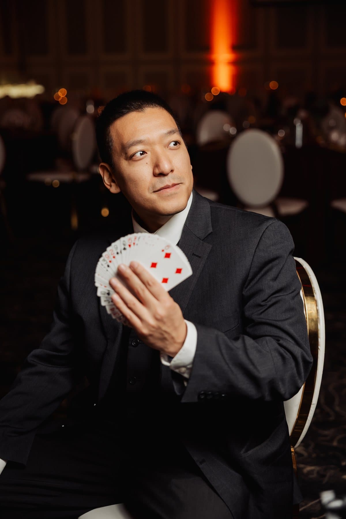John Ha Magic event reaction photo from the Best Magic Pictures gallery: ktl holidayparty michellediamond 86